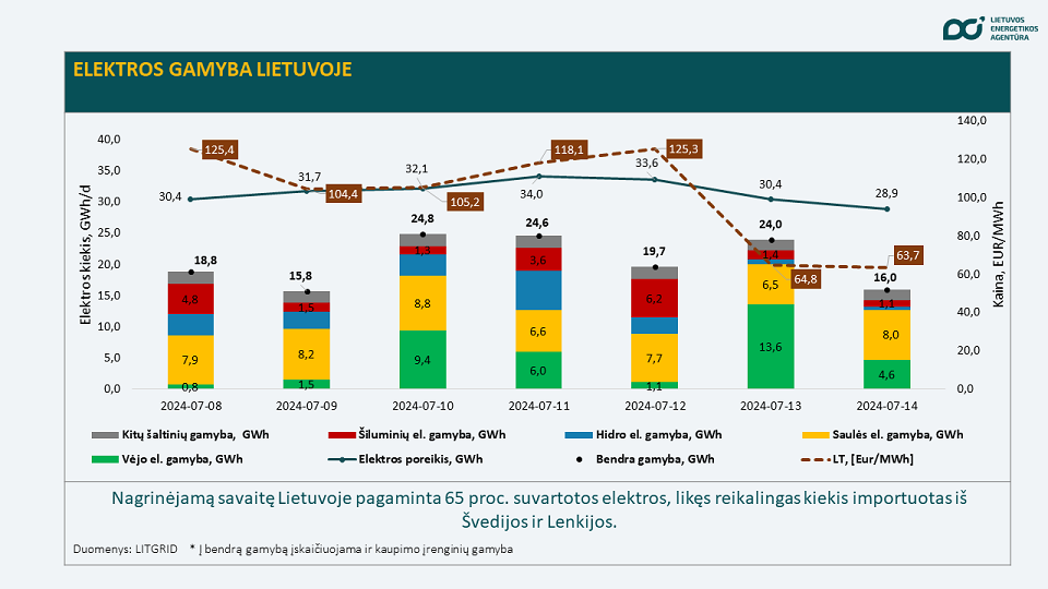 elektros gamyba Lietuvoje