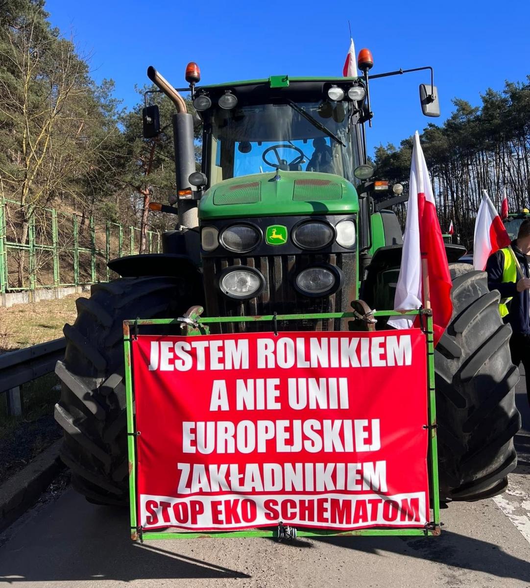 lenkų ūkininkų protestas