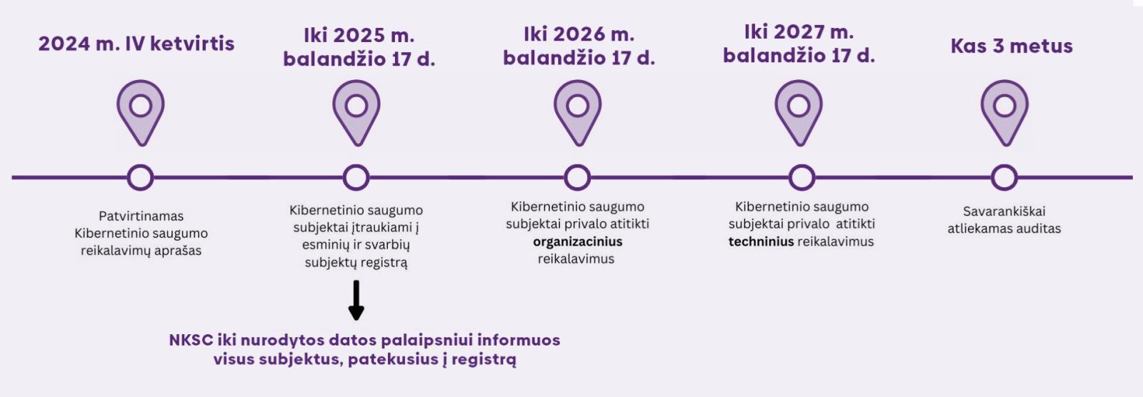 kibernetinio saugumo įstatymo įgyvendinimas