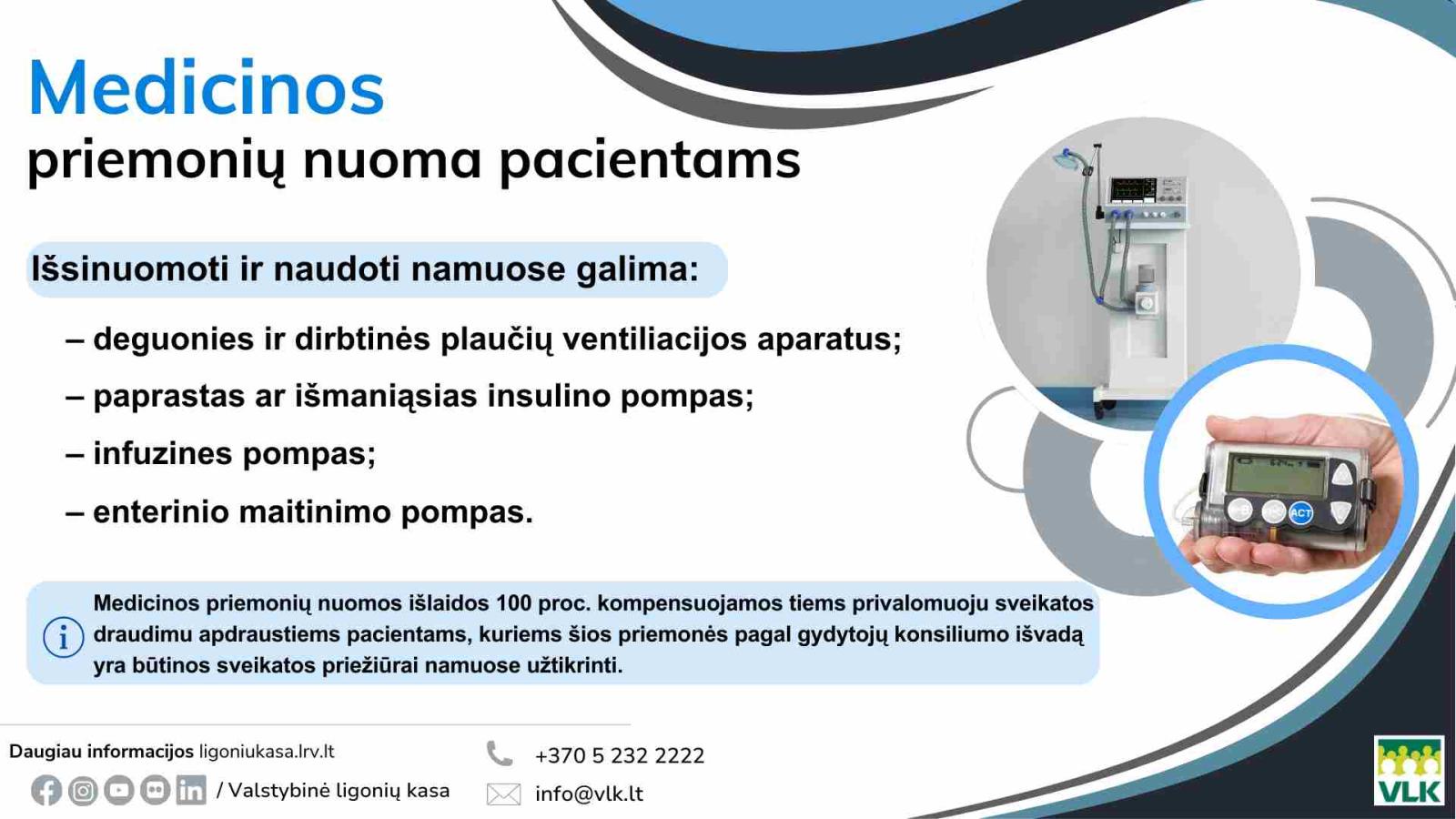 medicinos priemoniu nuoma