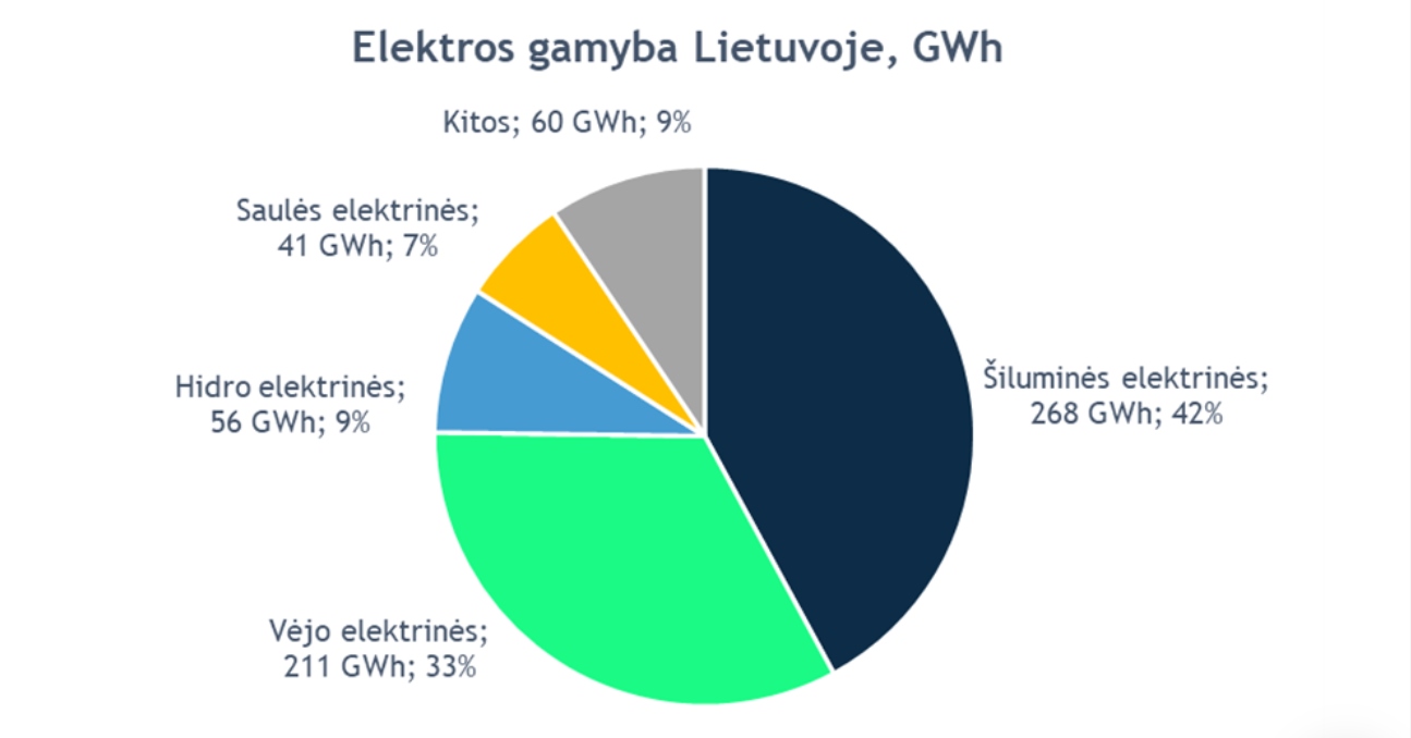 elektros gamyba Lietuvoje