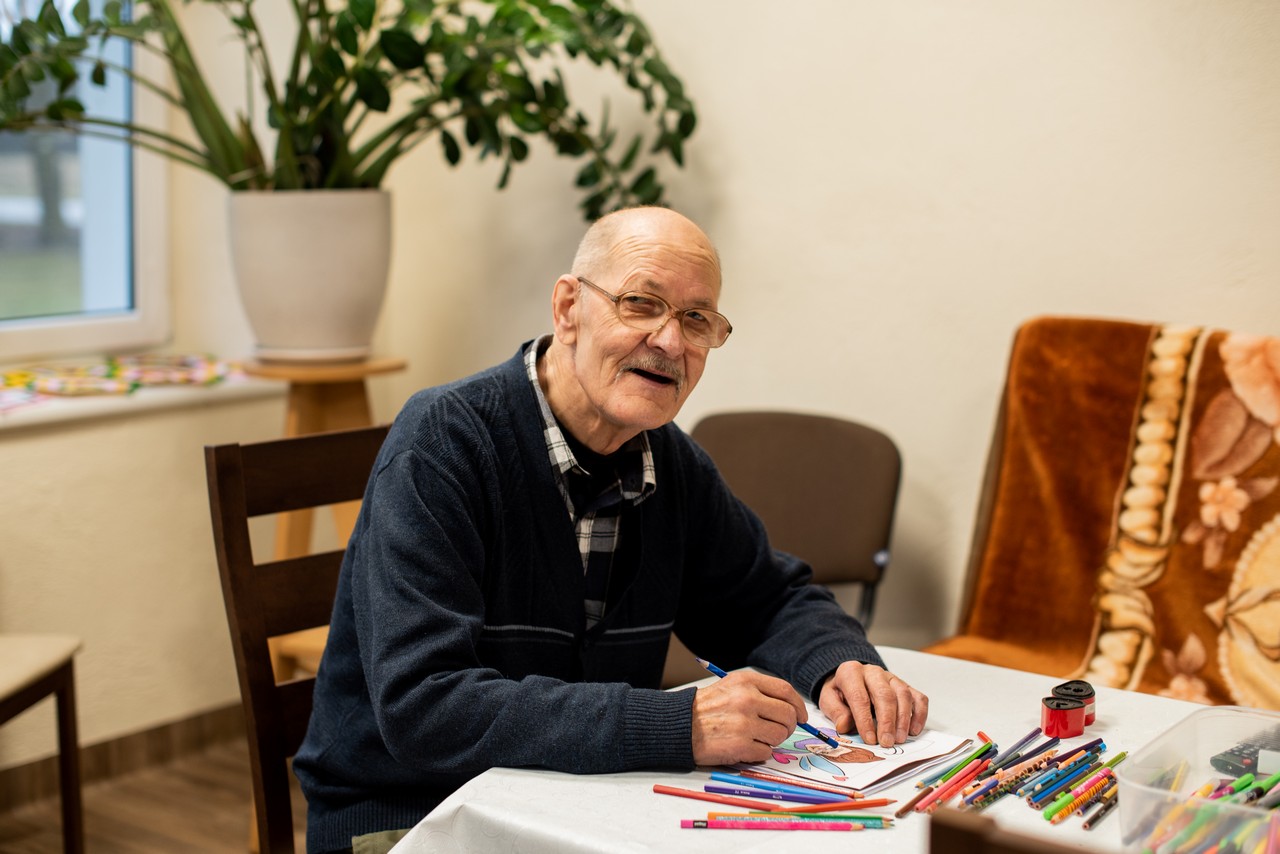 Gustonių socialinės globos namų gyventojas