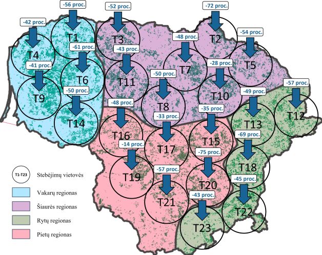 žievėgraužio tipografo populiacija