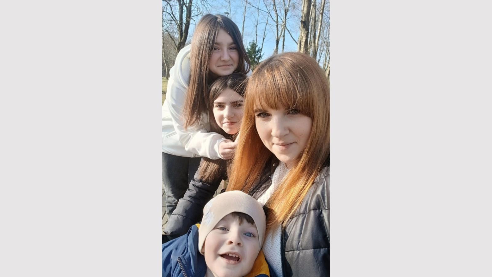 Ukrainietės Alisos šeima