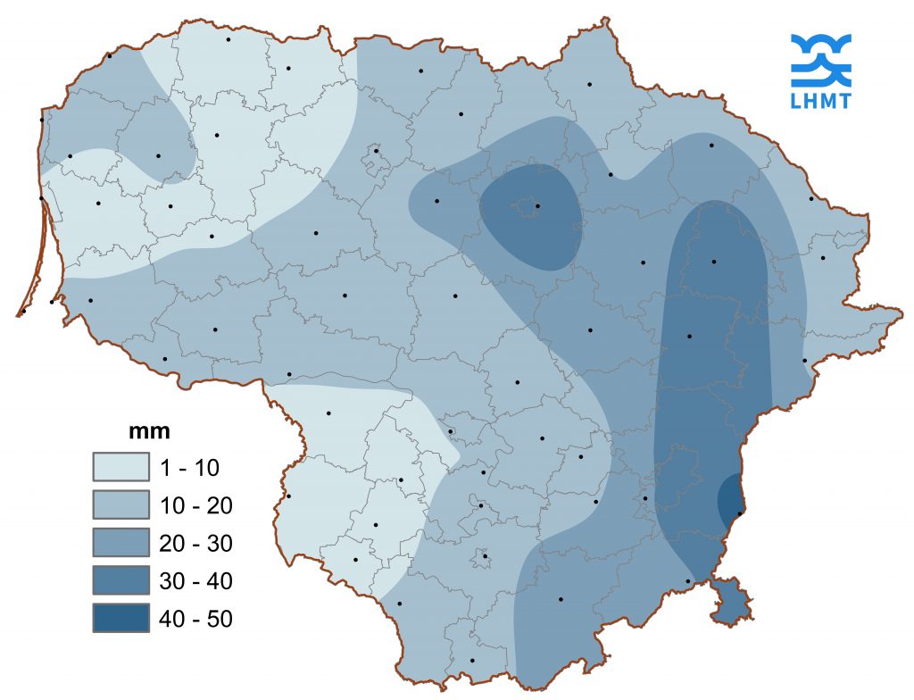 kritulių kiekis