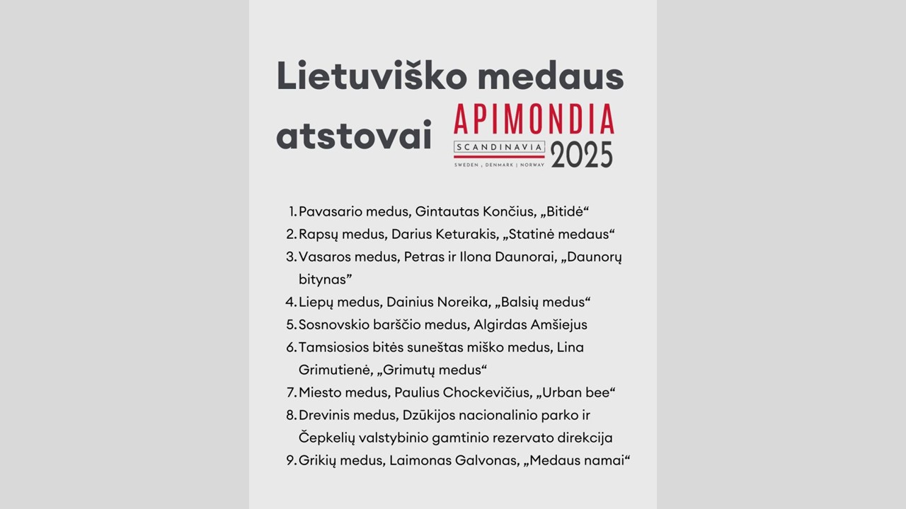 atrinktas lietuviškas medus