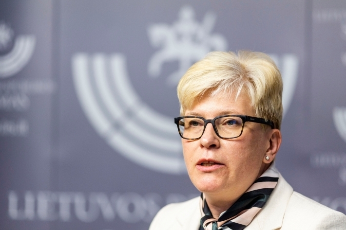 Premjerė: Ukrainos grūdų tranzitas per Lietuvą gali būti ilgalaikis, bet reiktų investuoti 
