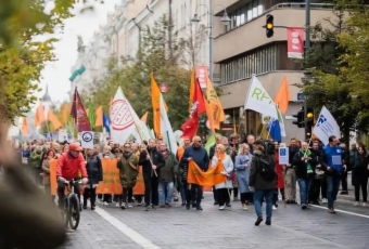 Vilniuje ir Palangoje profsąjungos rengia Darbo dienos eitynes