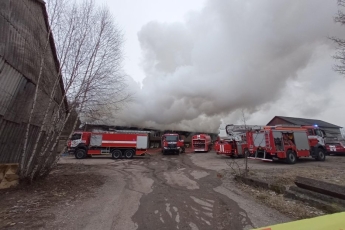 Gaisras medžio apdirbimo įmonėje Klaipėdos rajone