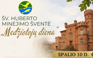 Spalio 10-ąją Raudonėje – Šv. Huberto minėjimo šventė „Medžiotojų diena“