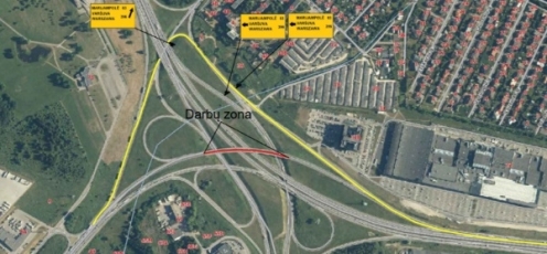 Laikinai uždraustas eismas Sargėnų estakada