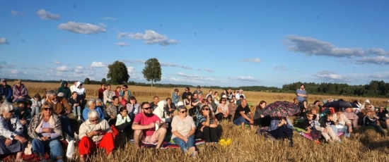 Spektaklis kviečių lauke – ypatingoje vakaro šviesoje