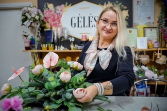 Floristė D. Zinkevičė: „Kadaise galėjau atskirti tik rožę nuo gvazdiko“